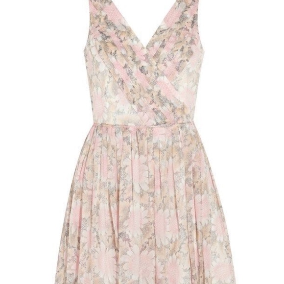 NWT! $395 Elizabeth and James 'Manette' Floral Print Silk Dress [‎ SZ 6 ] - Picture 12 of 12